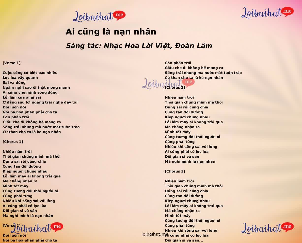 Ai cũng là nạn nhân