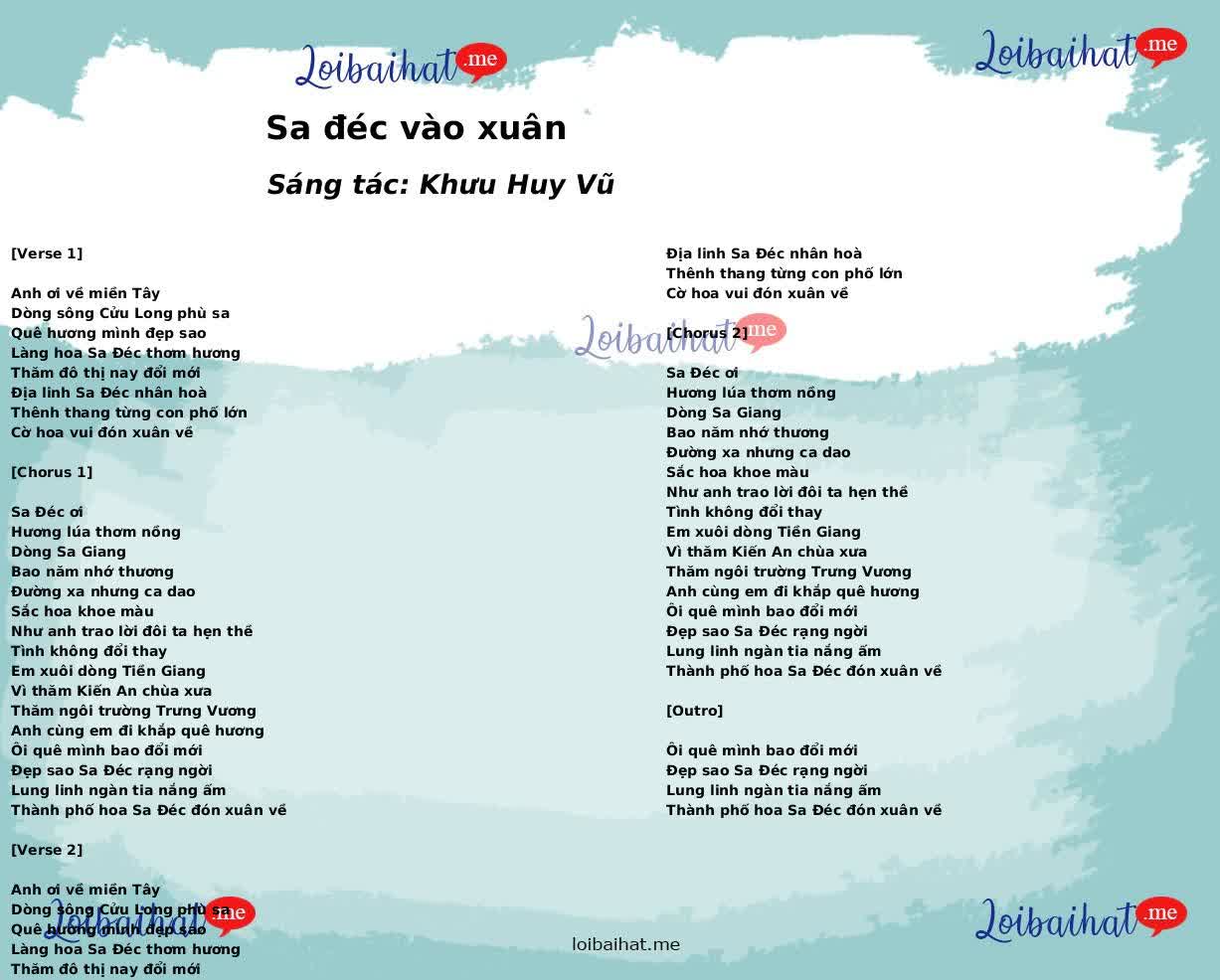 Sa đéc vào xuân