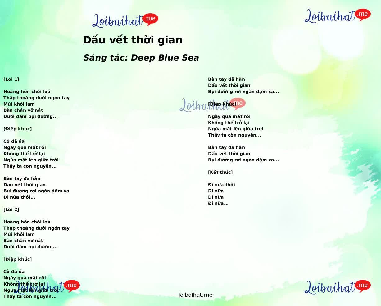 Dấu vết thời gian