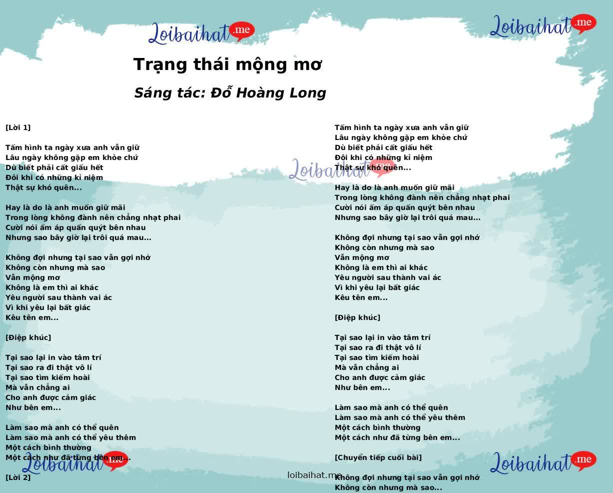 Trạng thái mộng mơ