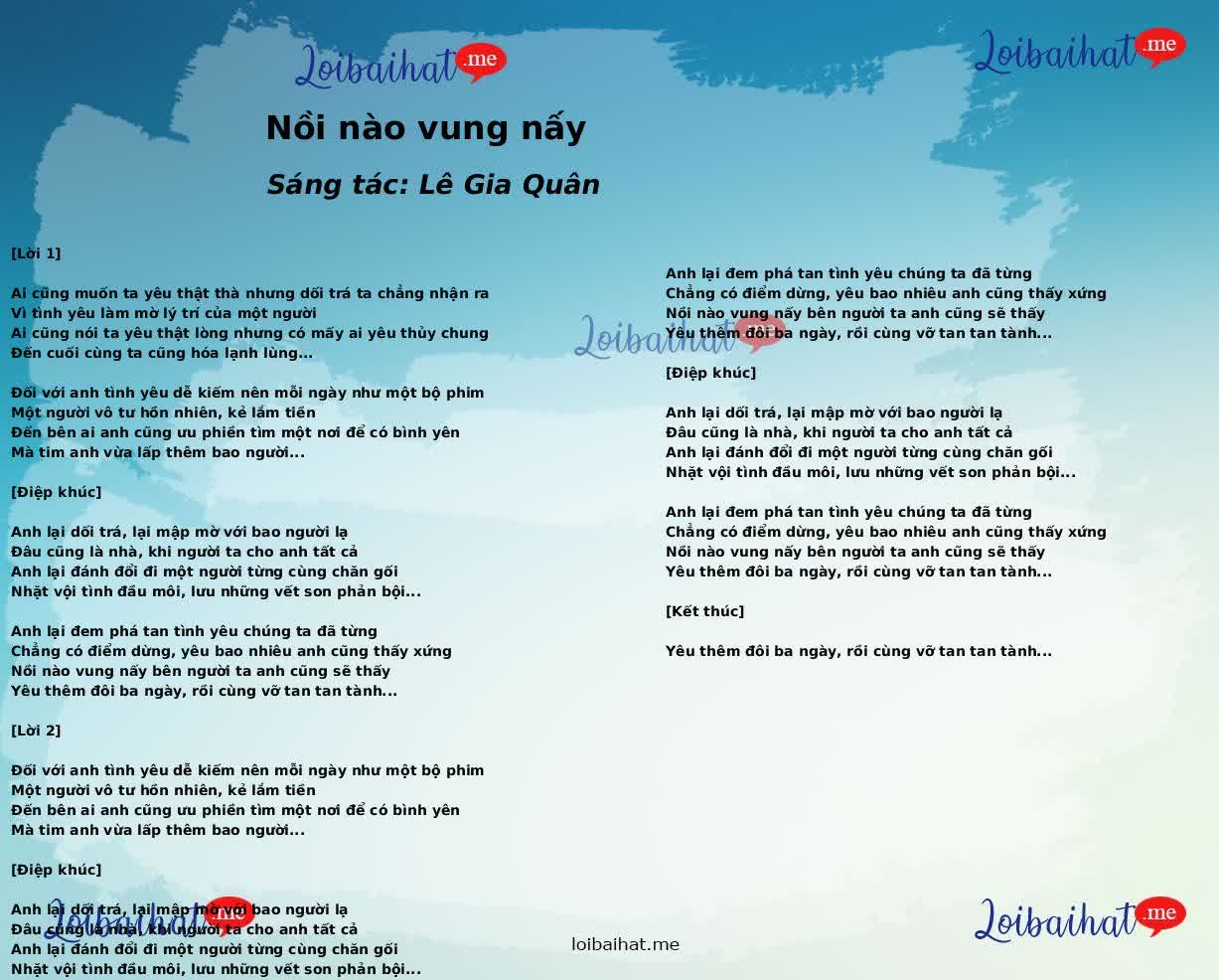 Nồi nào vung nấy