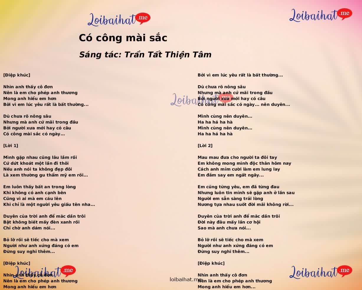 Có công mài sắc