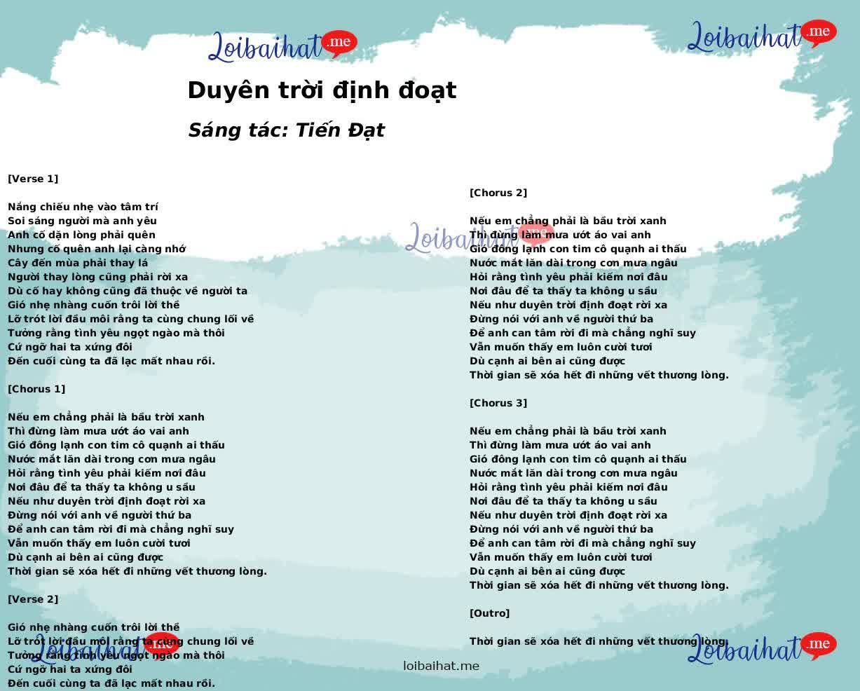 Duyên trời định đoạt