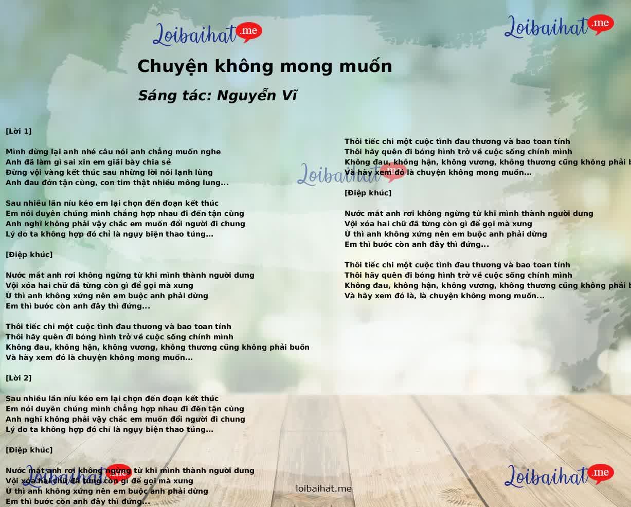 Chuyện không mong muốn