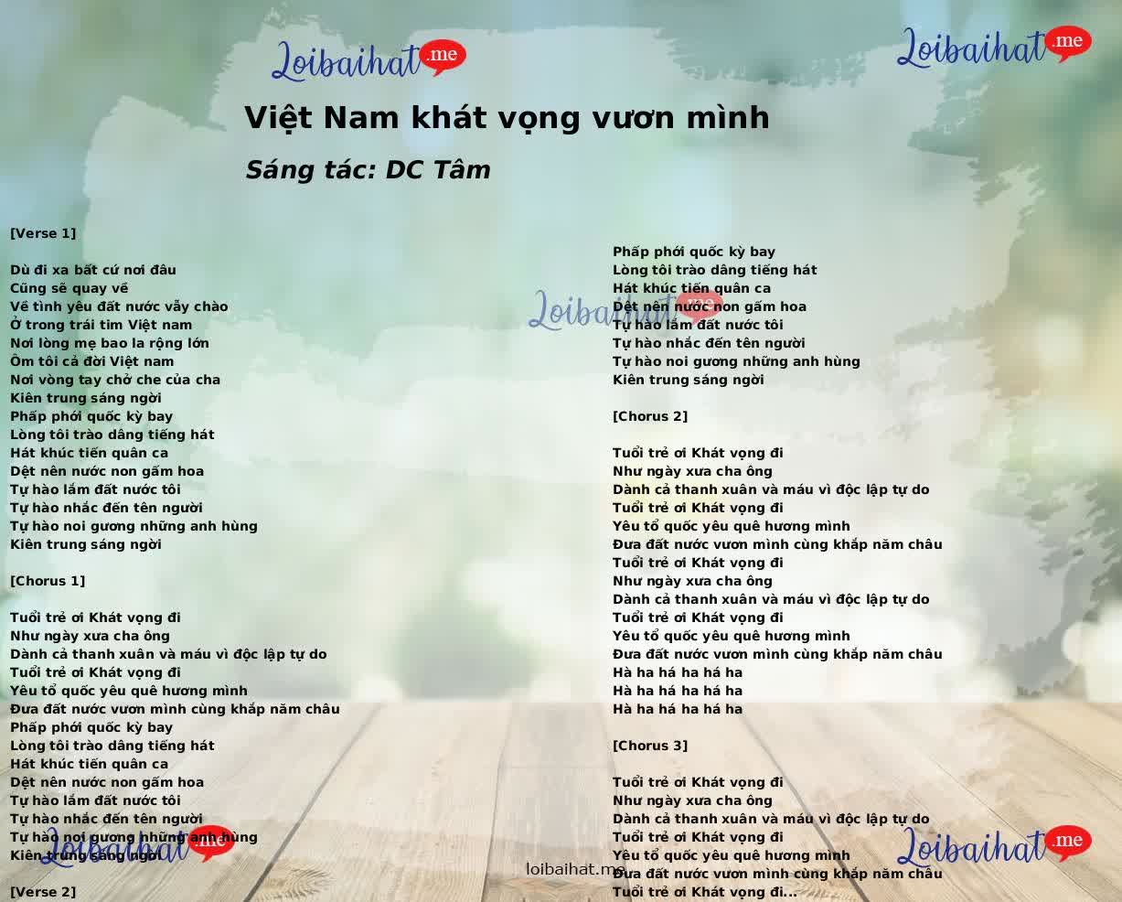 Việt Nam khát vọng vươn mình