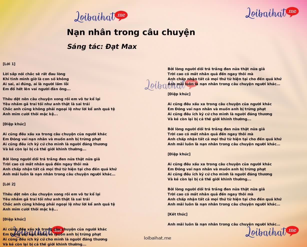 Nạn nhân trong câu chuyện
