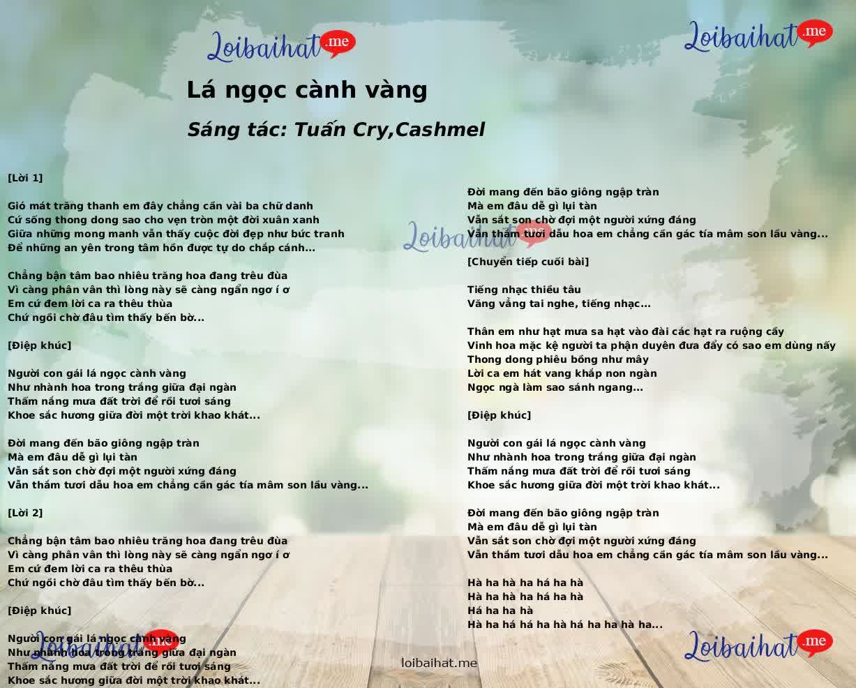 Lá ngọc cành vàng