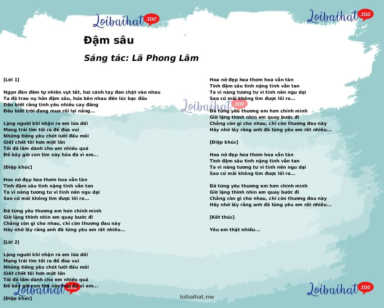 Đậm sâu