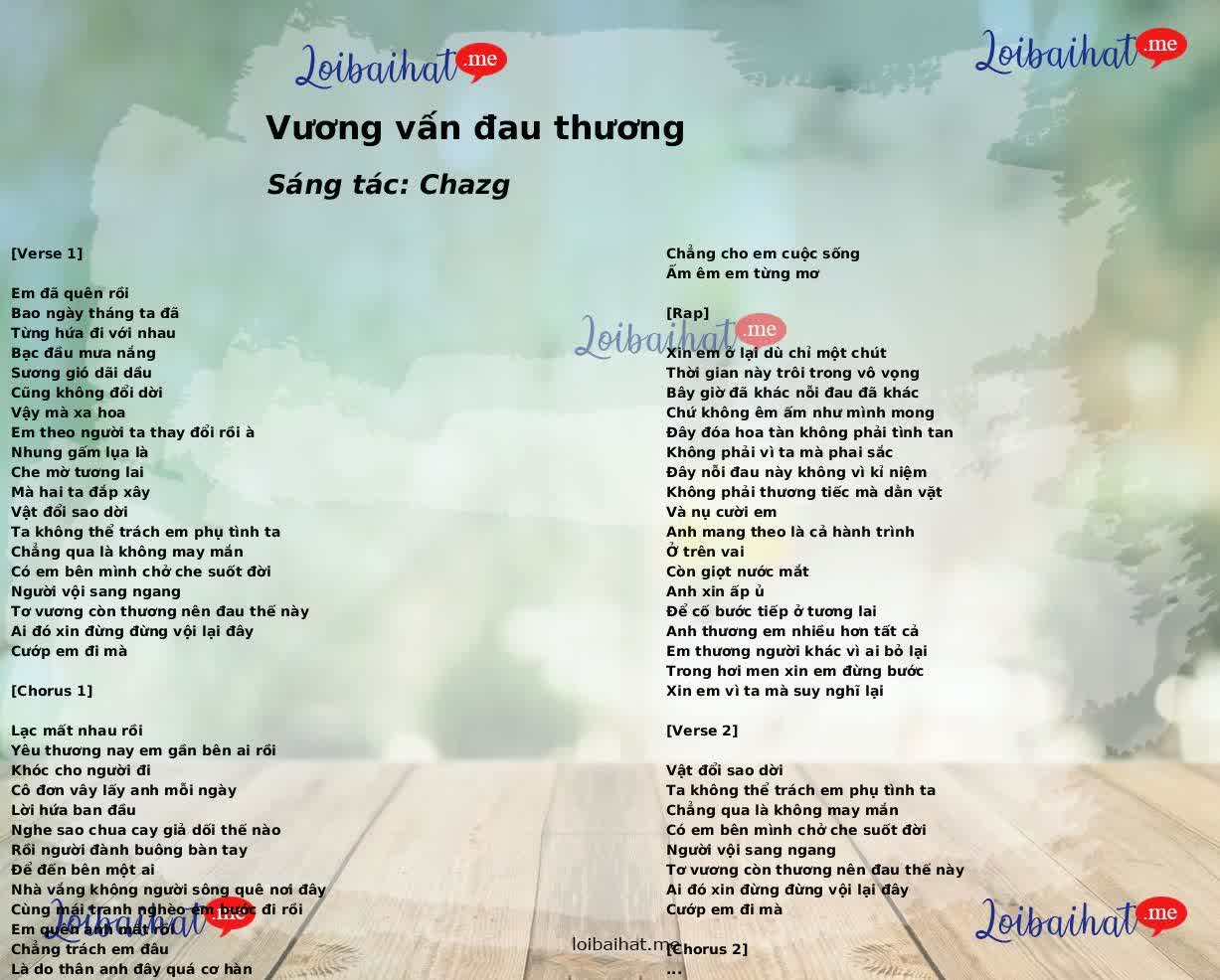 Vương vấn đau thương