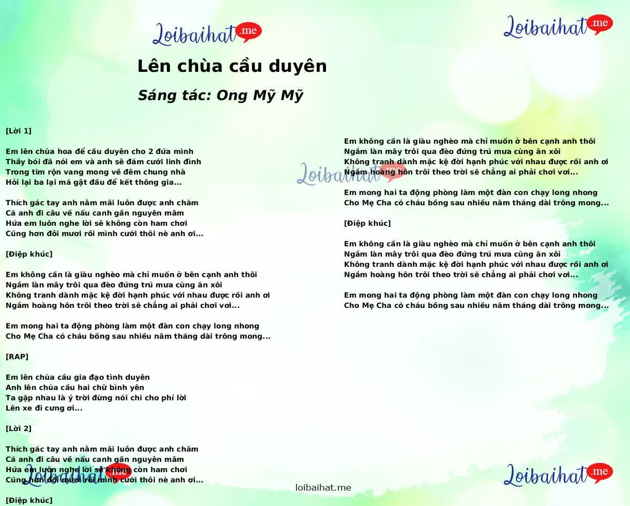 Lên chùa cầu duyên