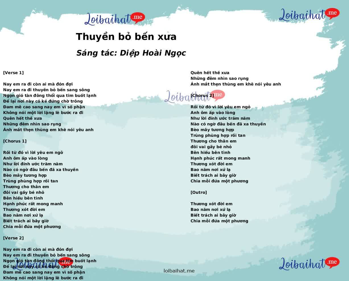 Thuyền bỏ bến xưa