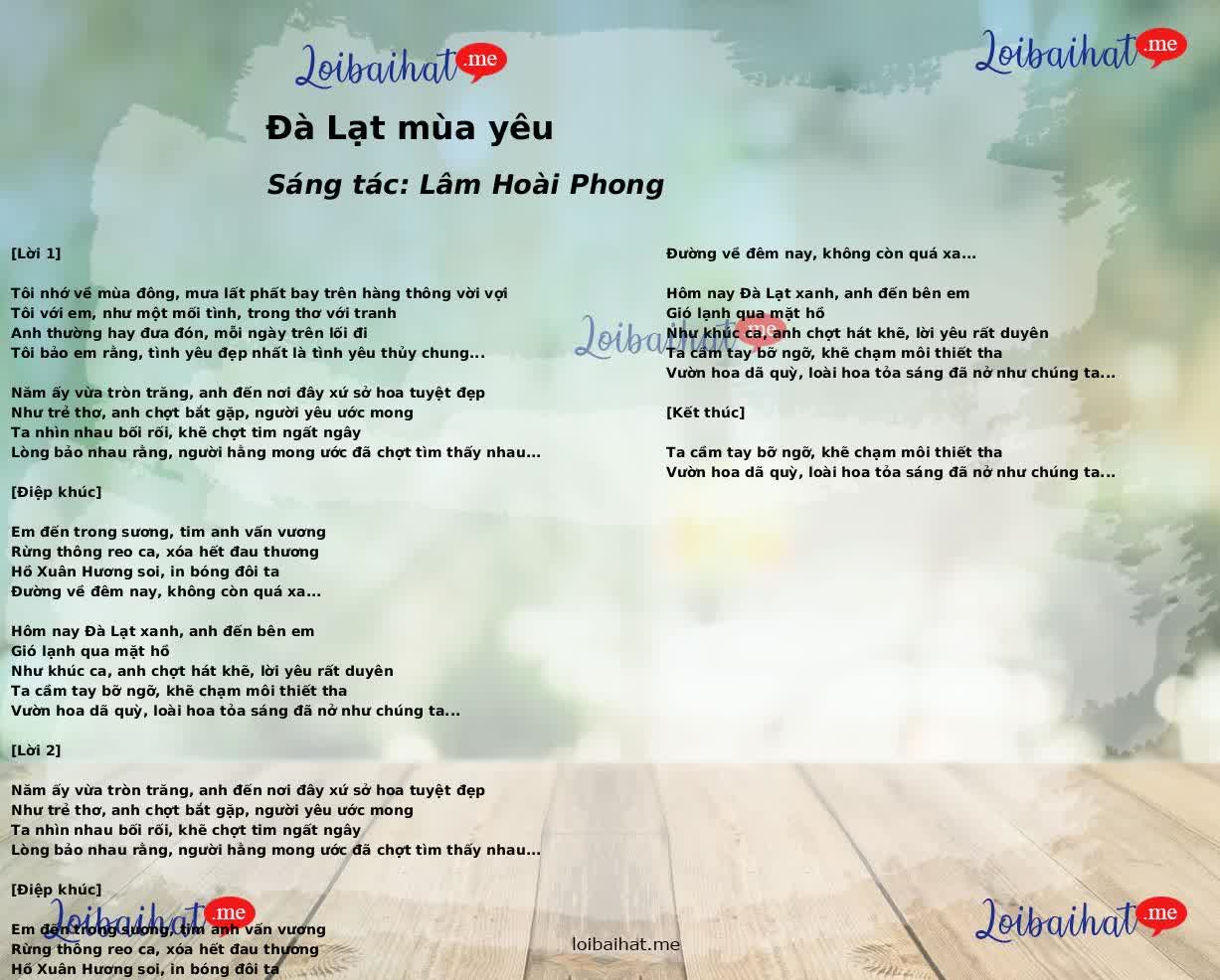 Đà Lạt mùa yêu