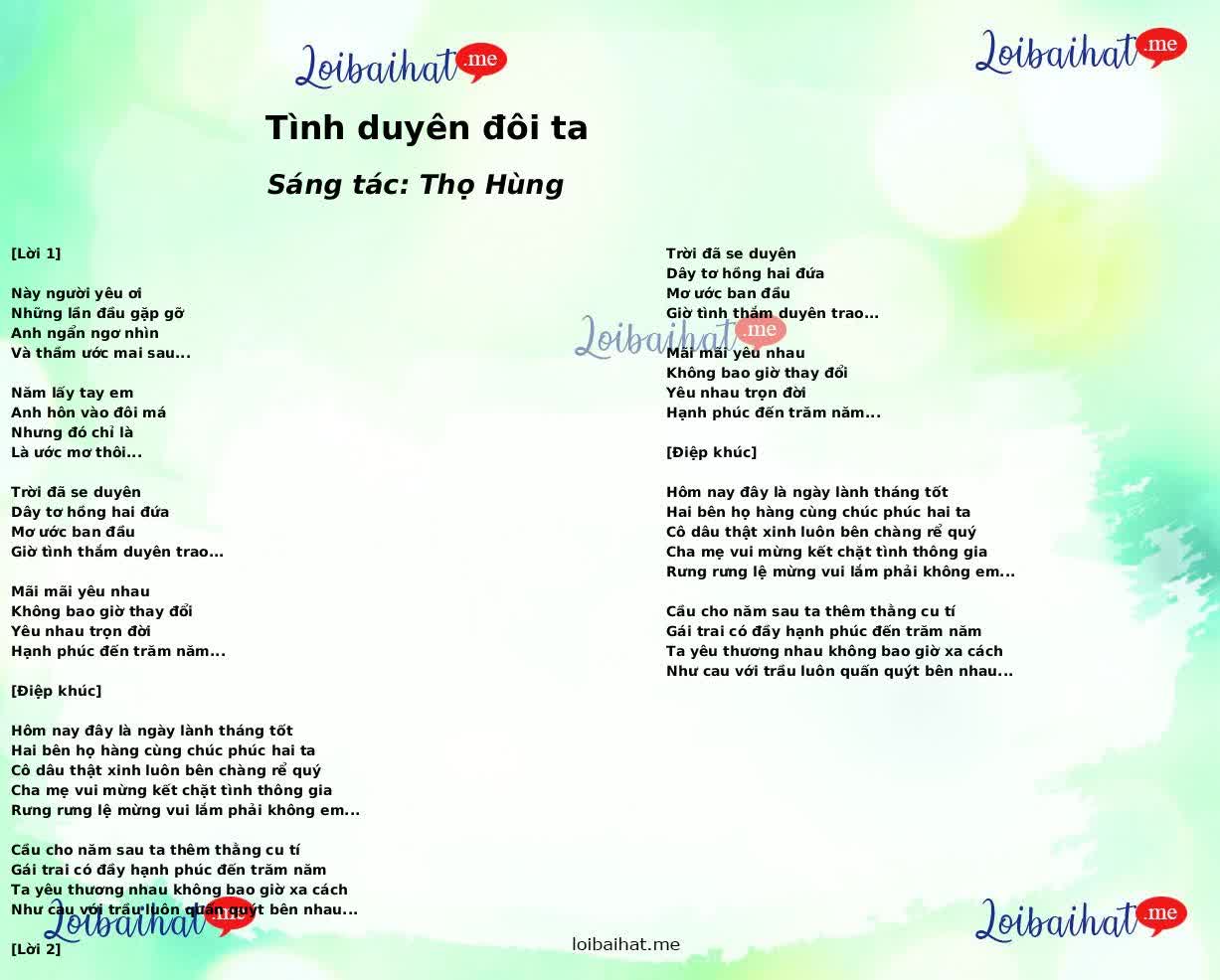 Tình duyên đôi ta