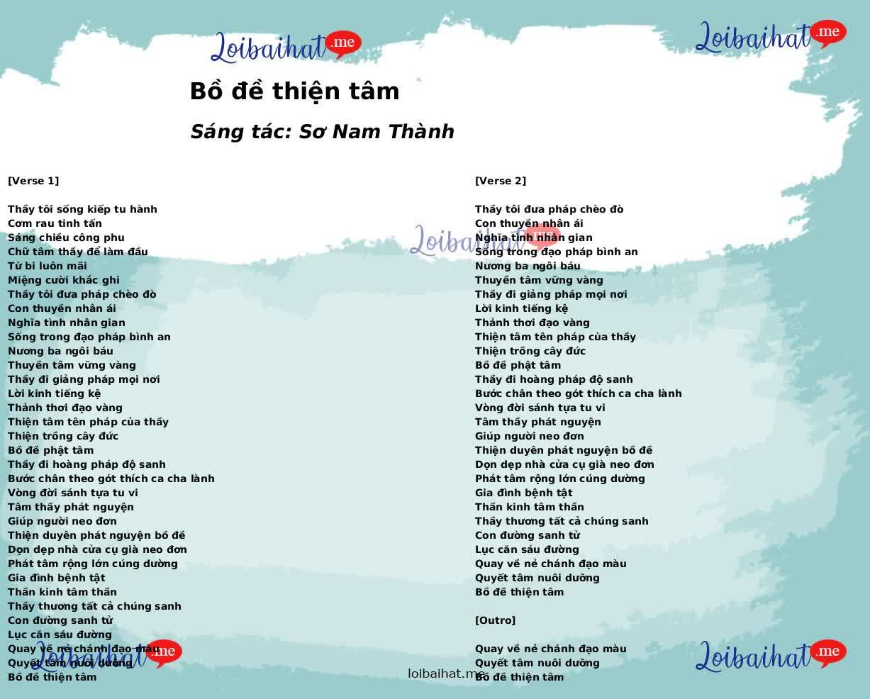 Bồ đề thiện tâm