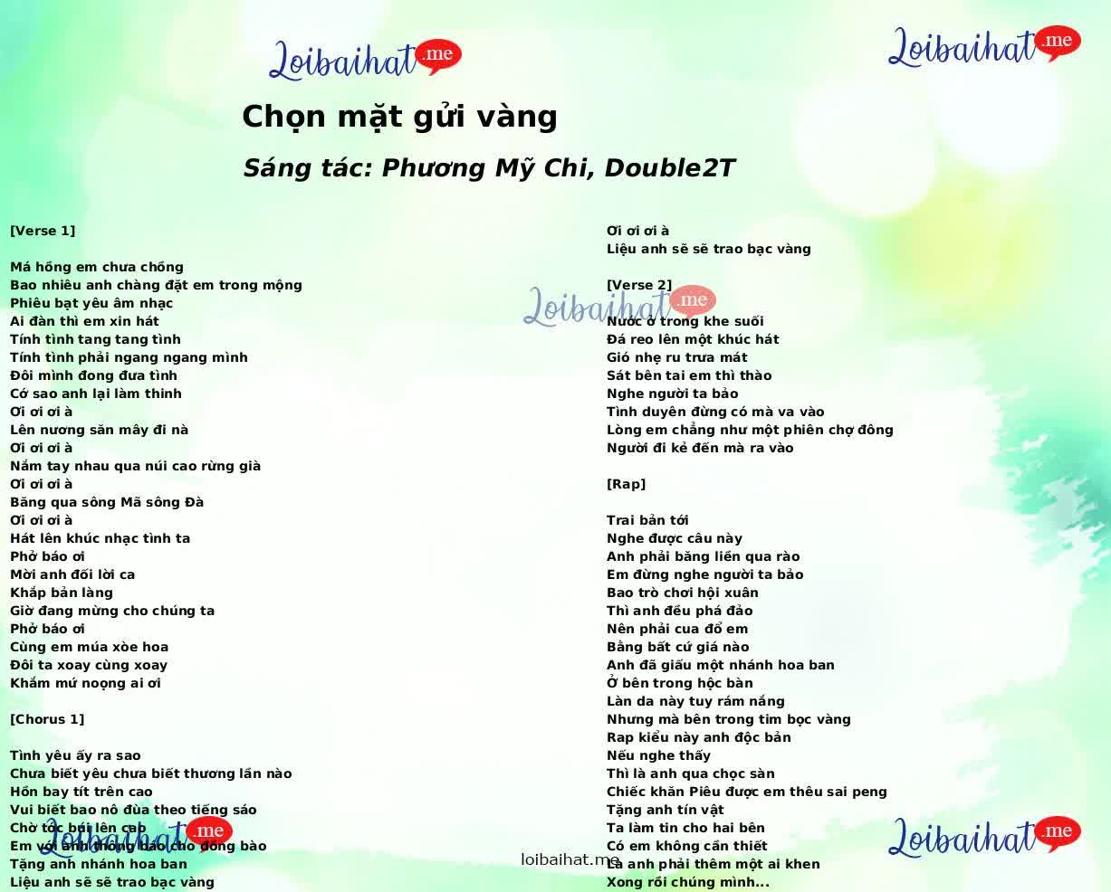 Chọn mặt gửi vàng