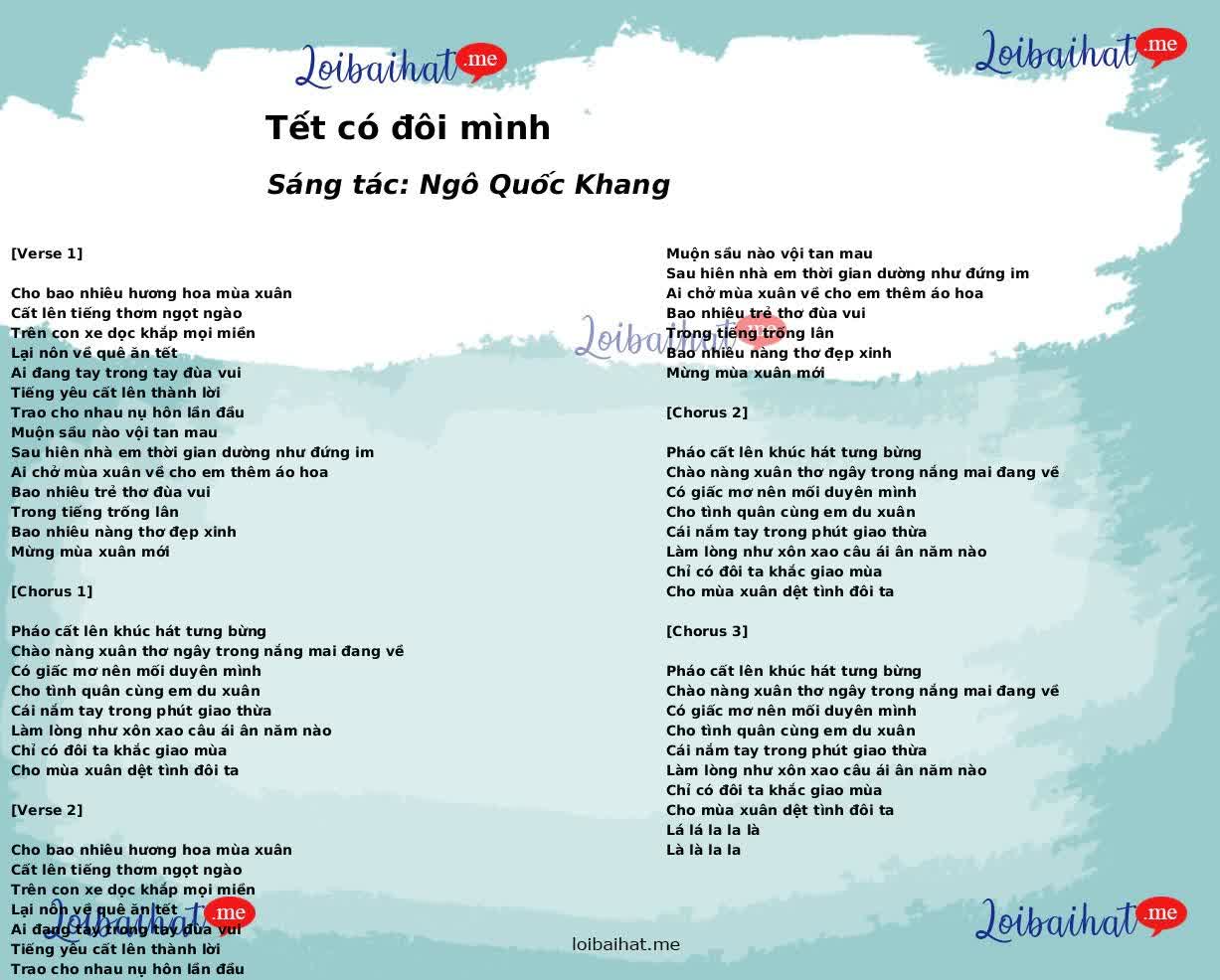 Tết có đôi mình