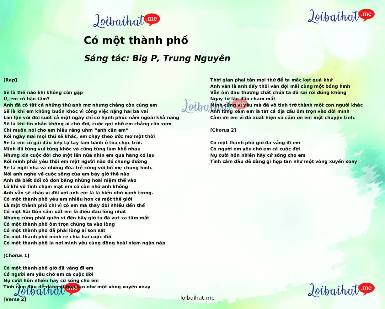 Có một thành phố