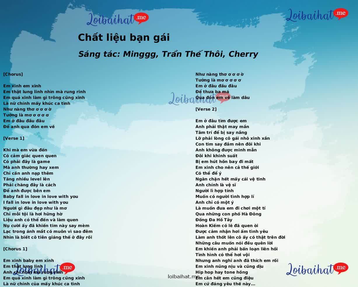 Chất liệu bạn gái