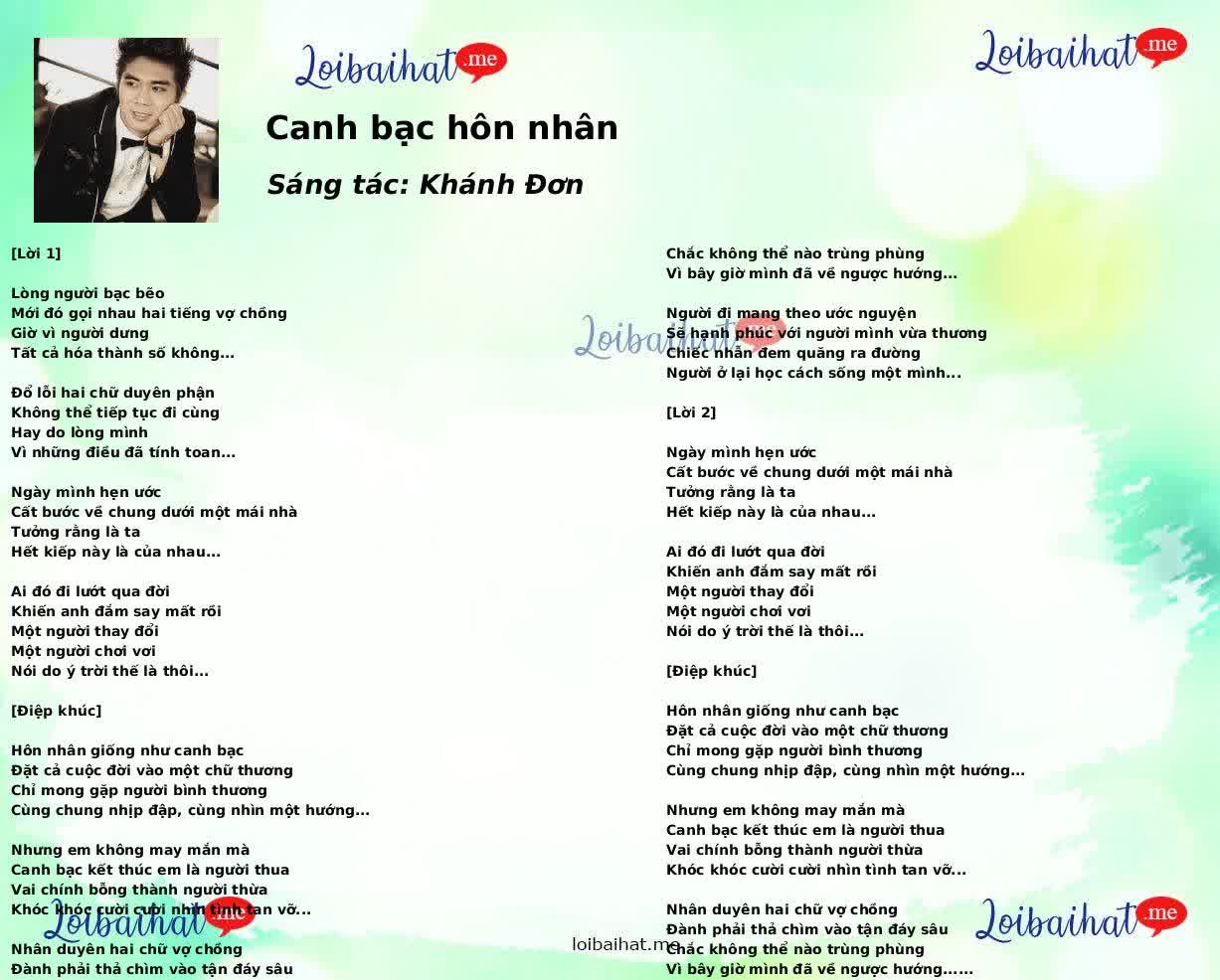 Canh bạc hôn nhân