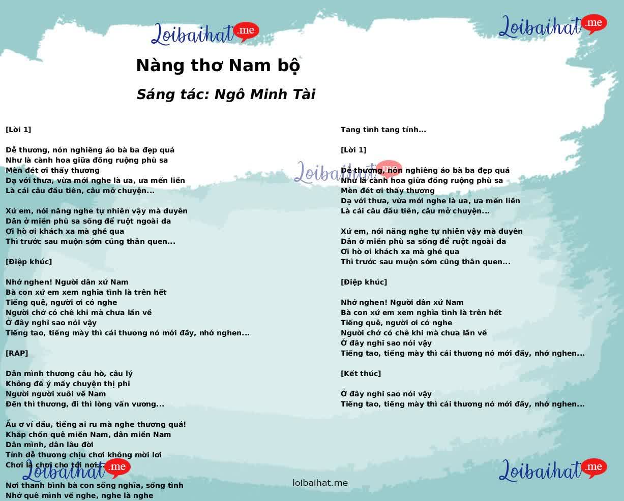 Nàng thơ Nam bộ