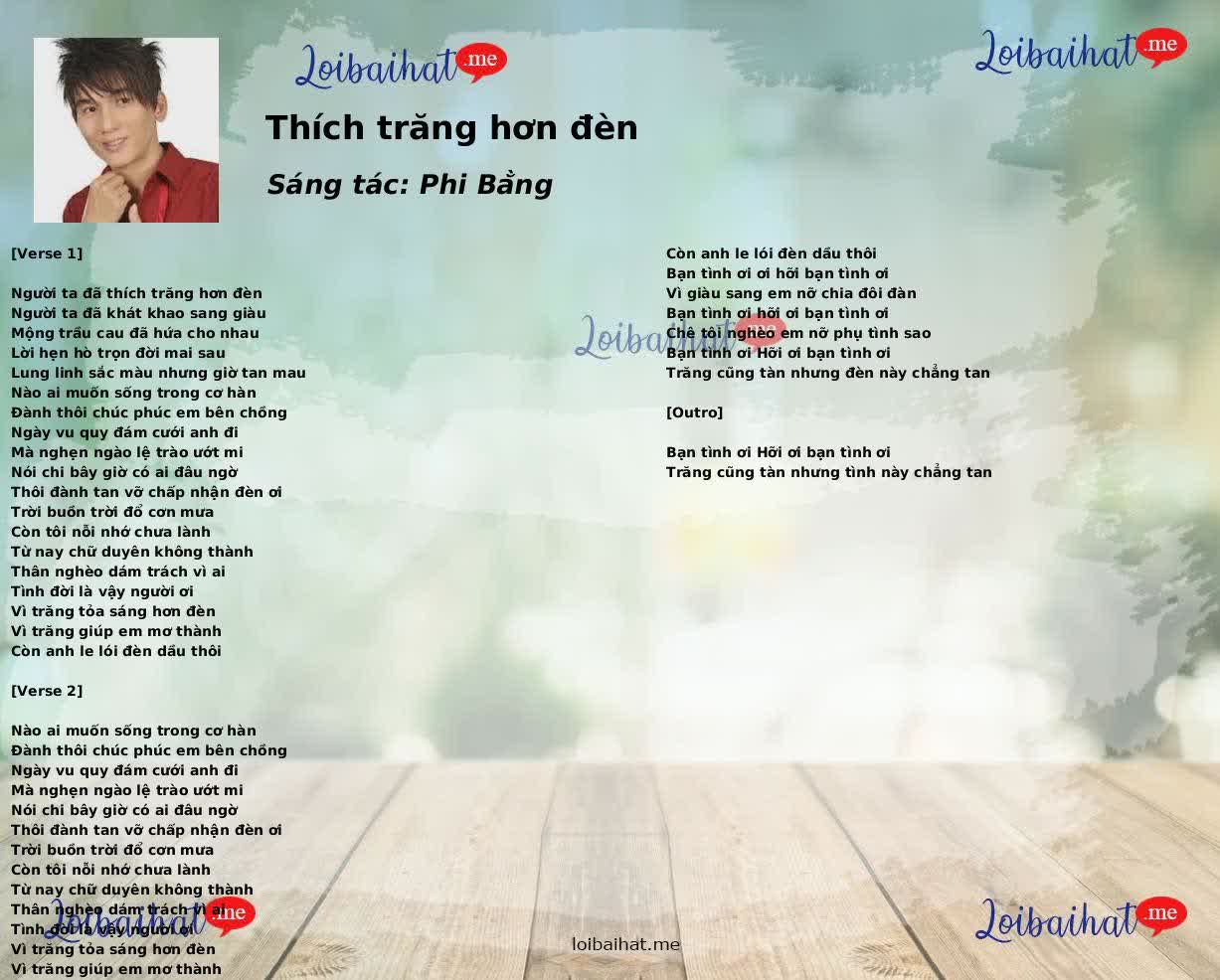 Thích trăng hơn đèn