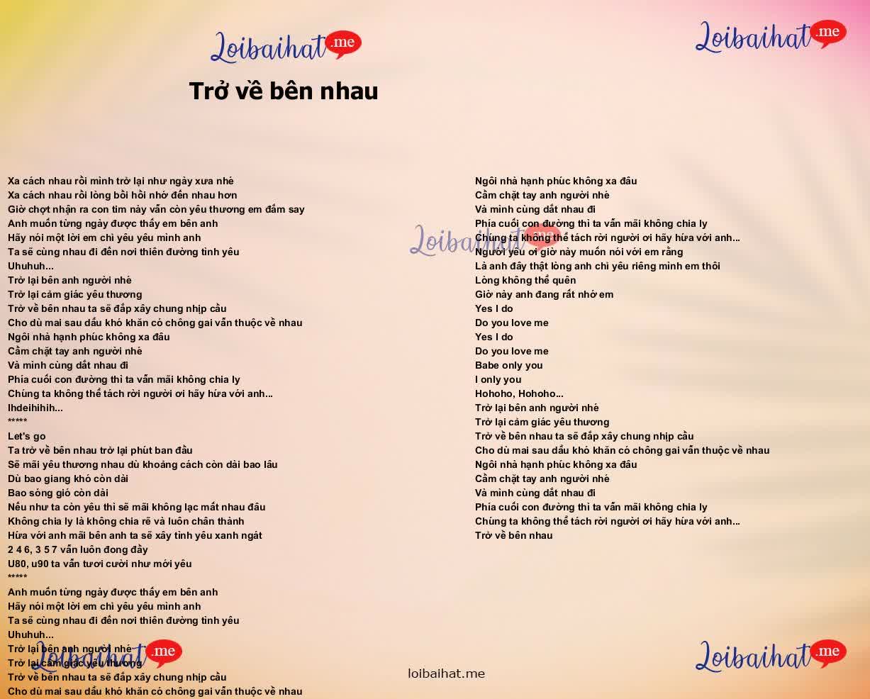 Trở về bên nhau