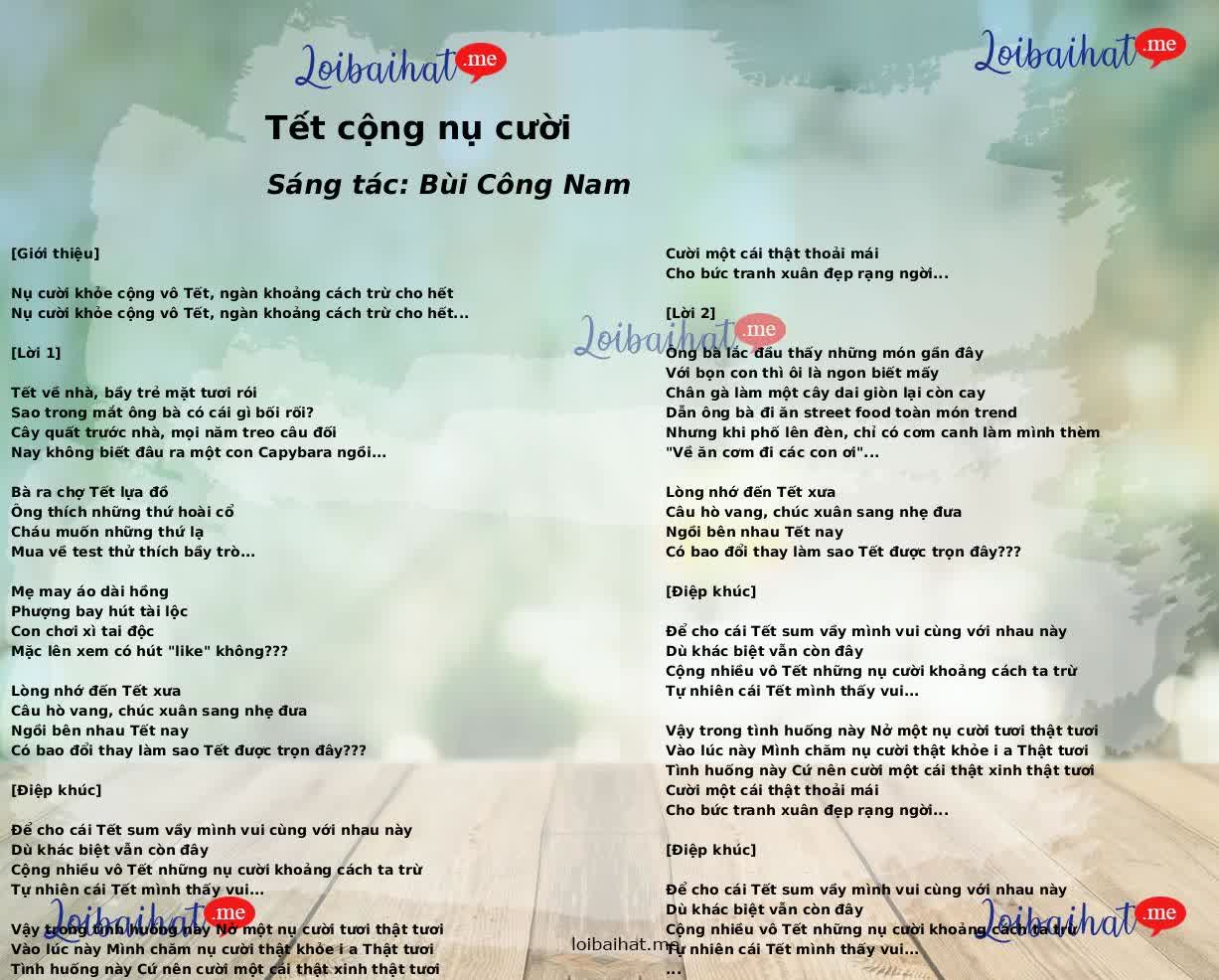 Tết cộng nụ cười