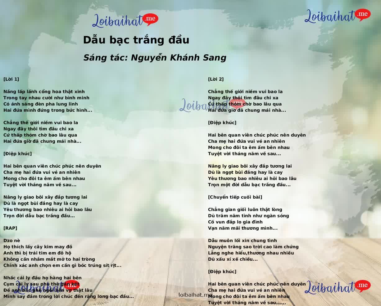 Dẫu bạc trắng đầu