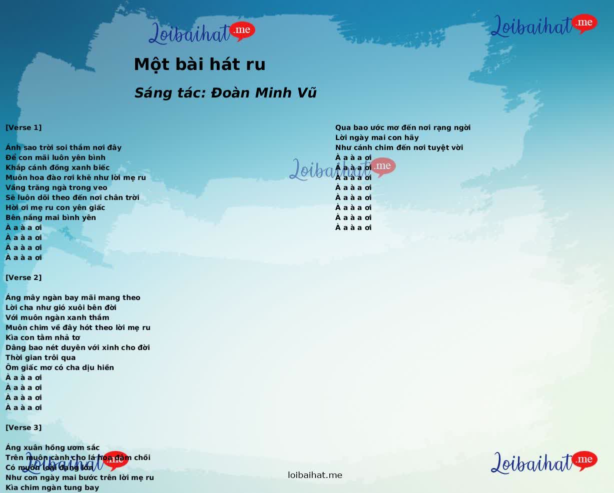 Một bài hát ru
