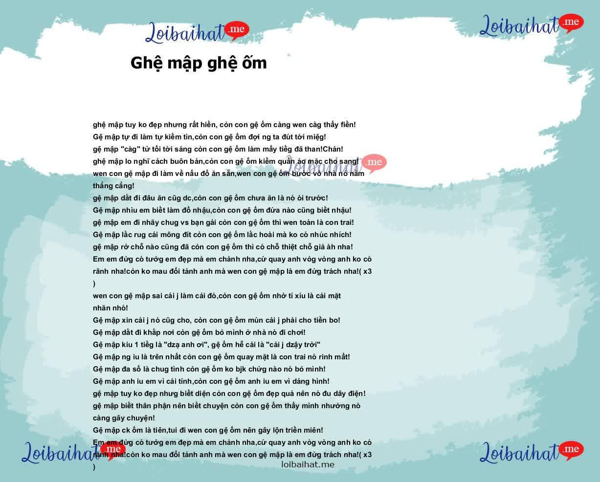 Ghệ mập ghệ ốm