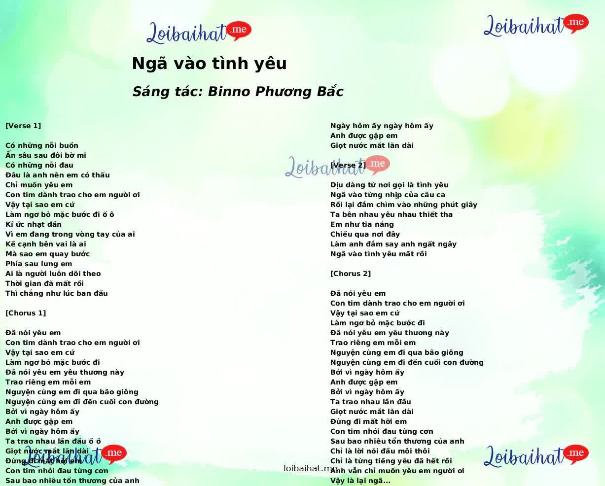 Ngã vào tình yêu