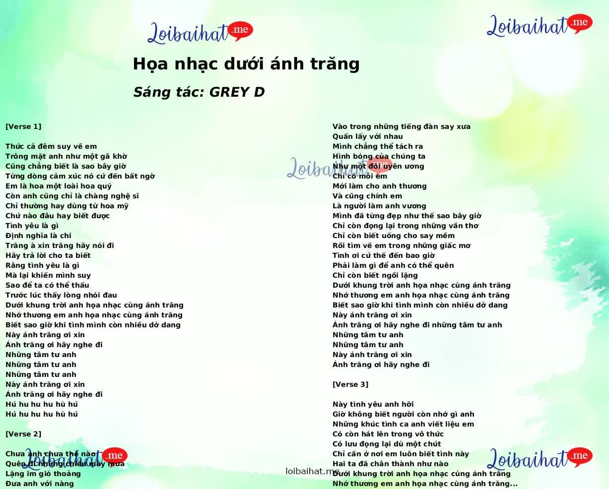 Họa nhạc dưới ánh trăng