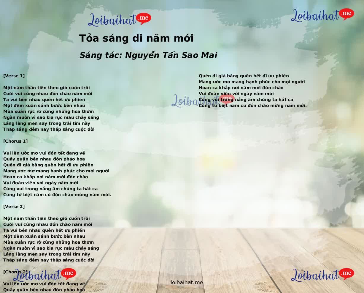 Tỏa sáng di năm mới