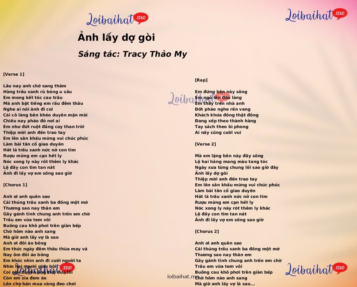 Ảnh lấy dợ gòi