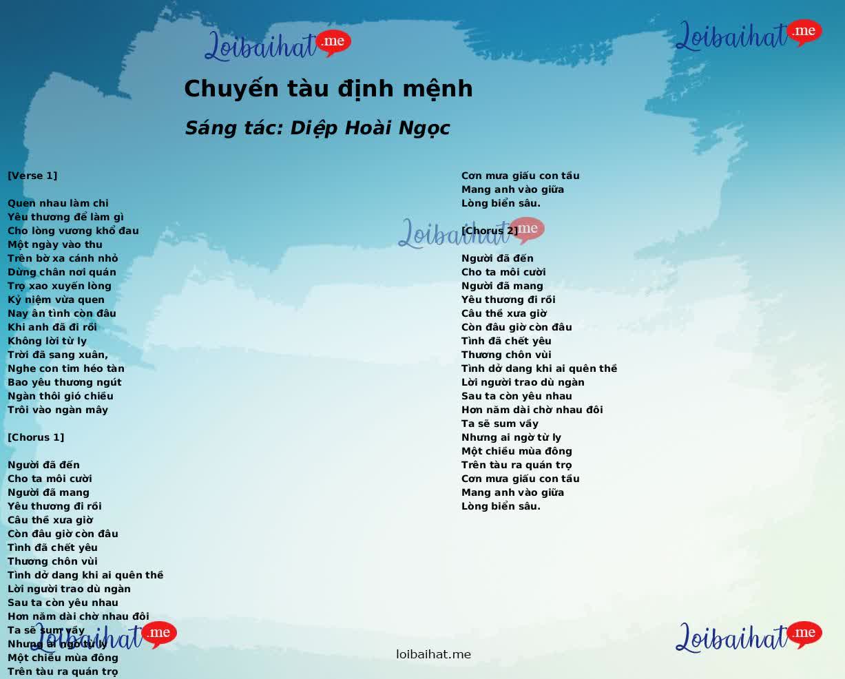 Chuyến tàu định mệnh