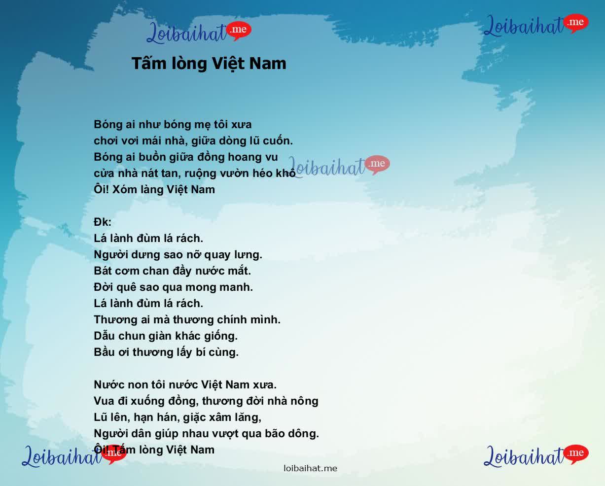 Tấm lòng Việt Nam