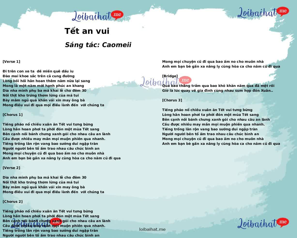 Tết an vui