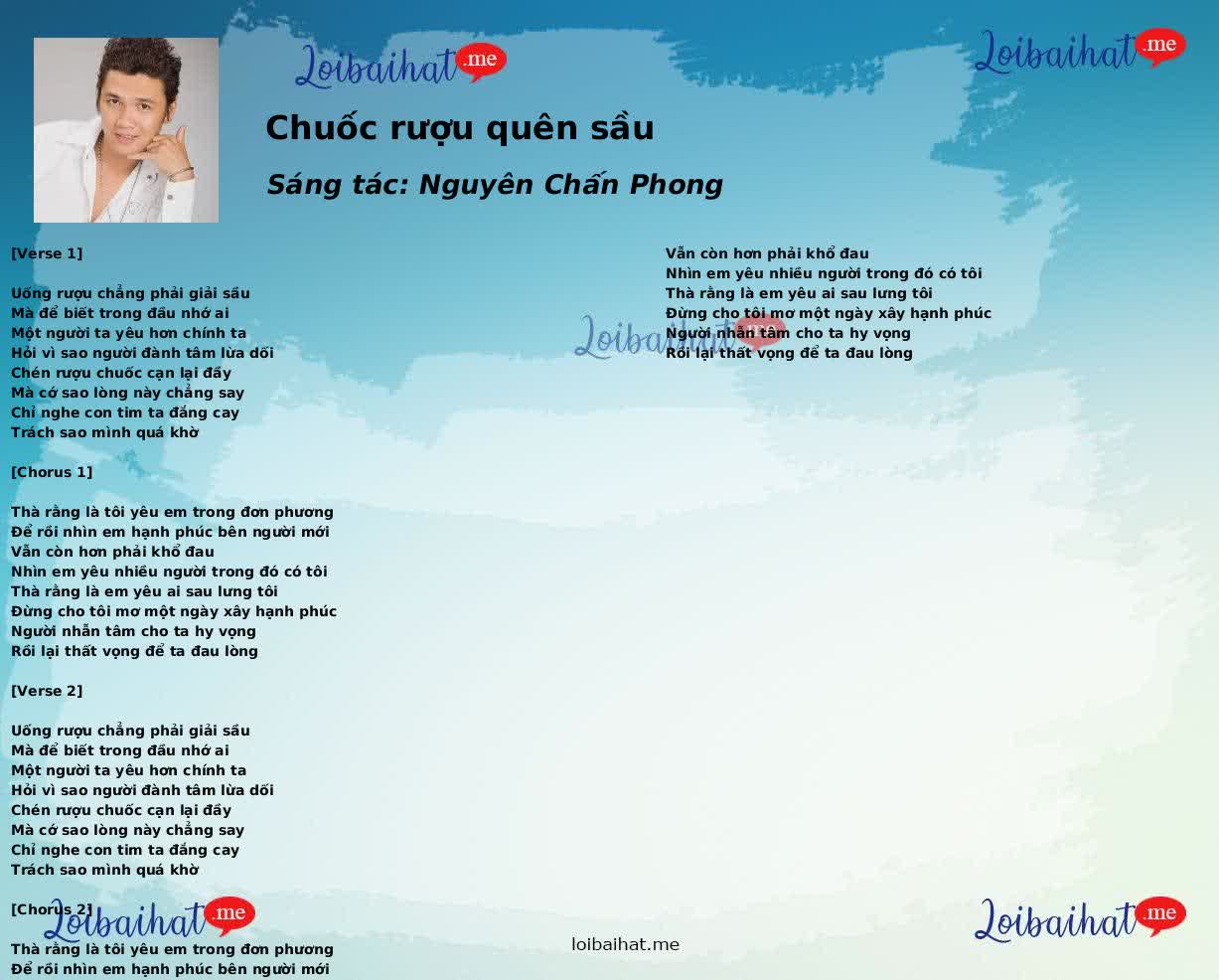 Chuốc rượu quên sầu