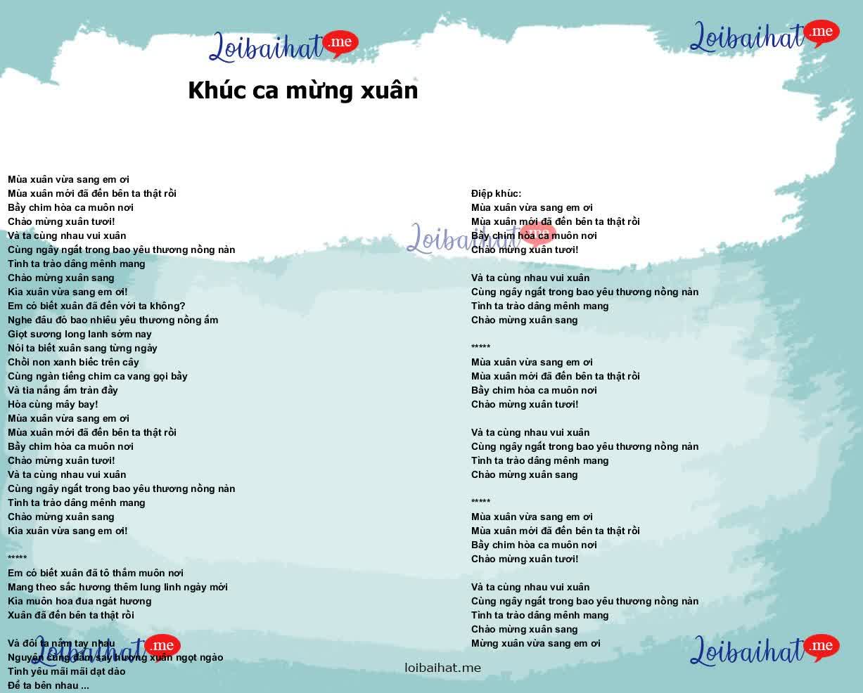Khúc ca mừng xuân
