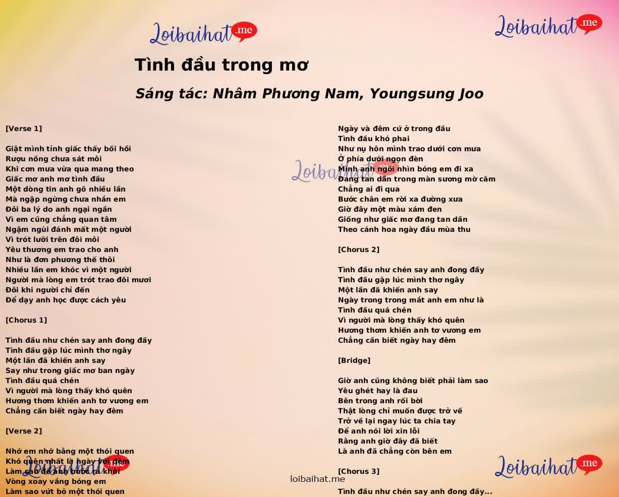 Tình đầu trong mơ