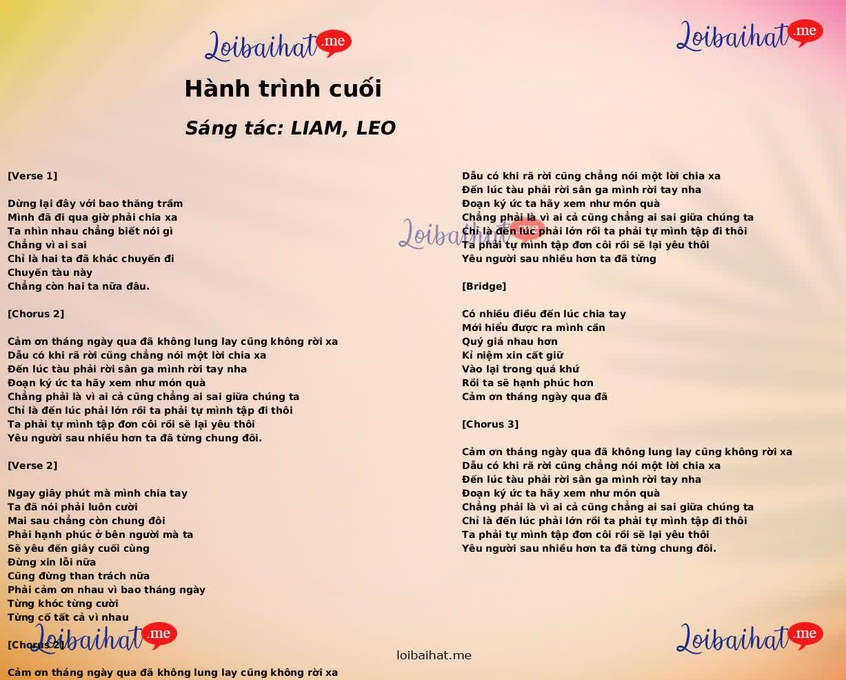 Hành trình cuối