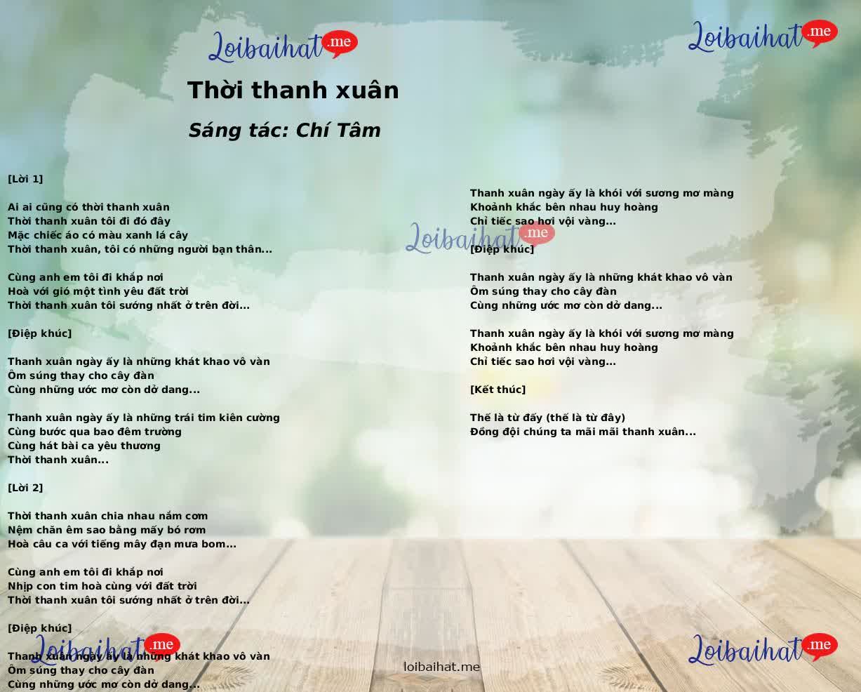 Thời thanh xuân