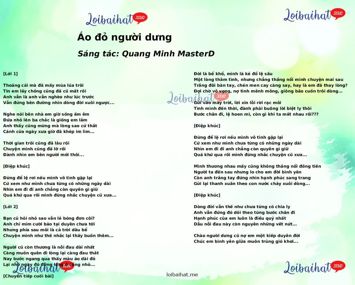 Áo đỏ người dưng