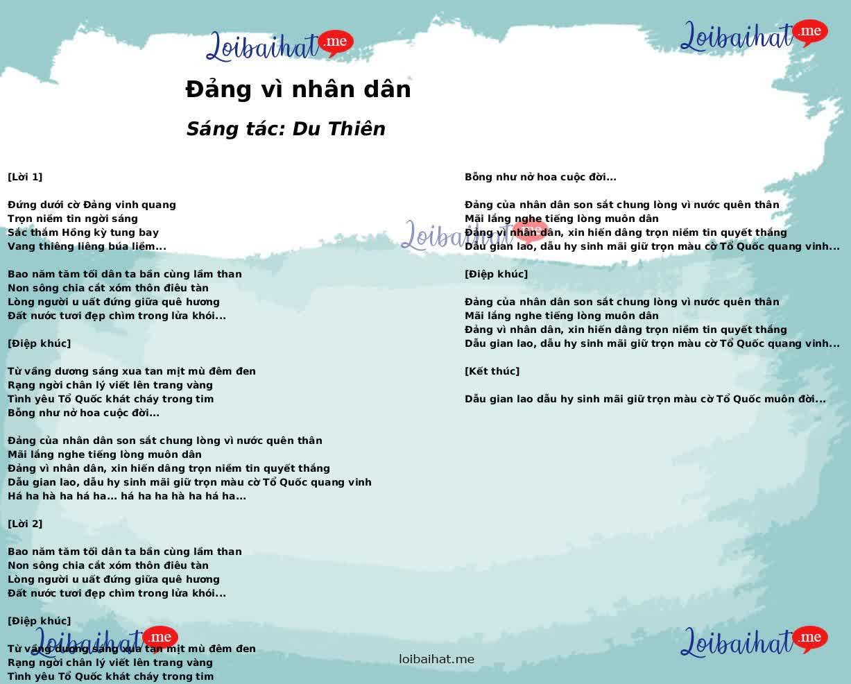 Đảng vì nhân dân