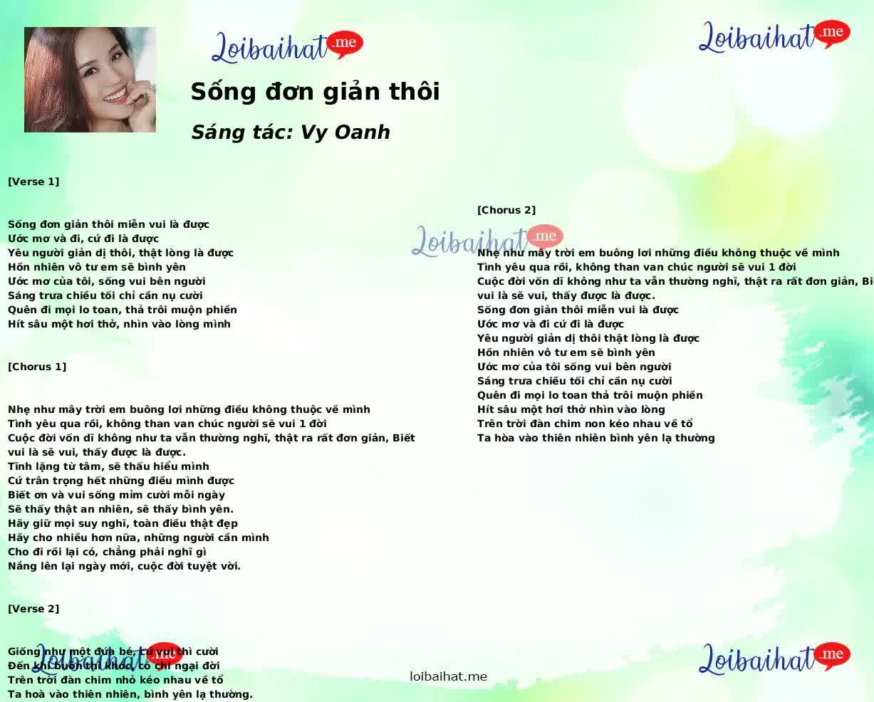 Sống đơn giản thôi