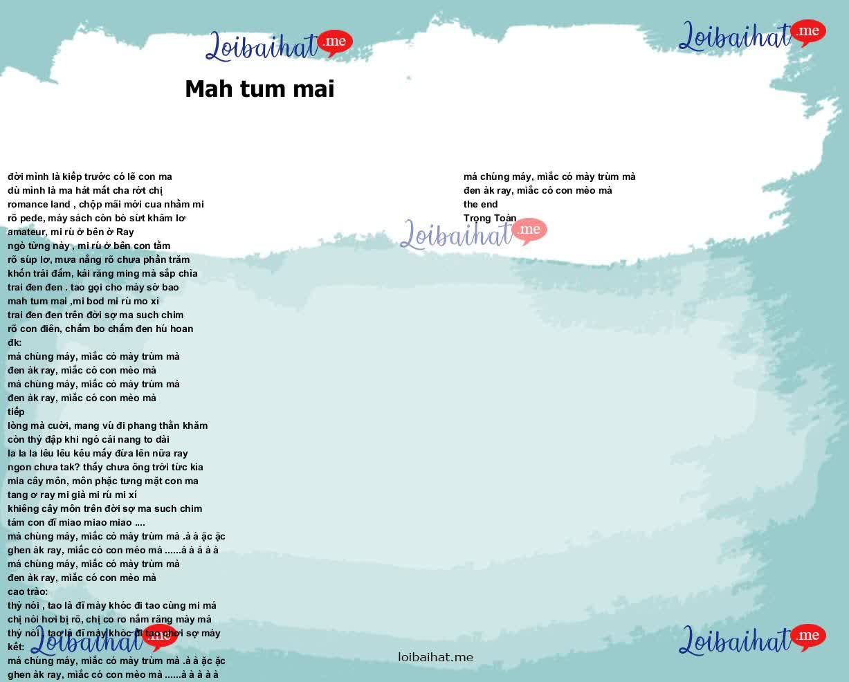 Mah tum mai