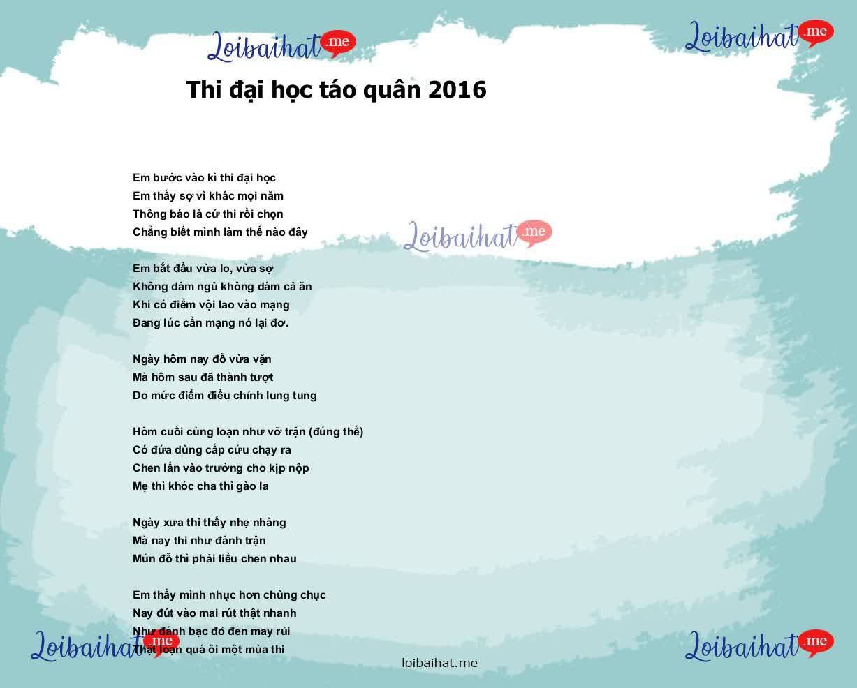 Thi đại học táo quân 2016