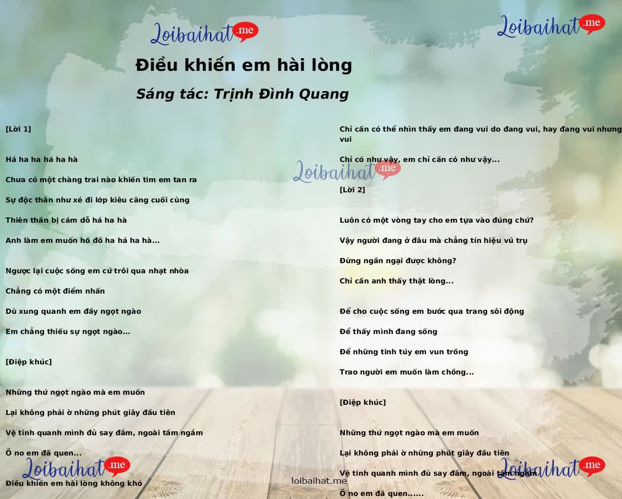 Điều khiến em hài lòng