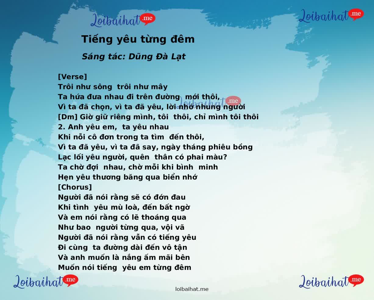 Tiếng yêu từng đêm