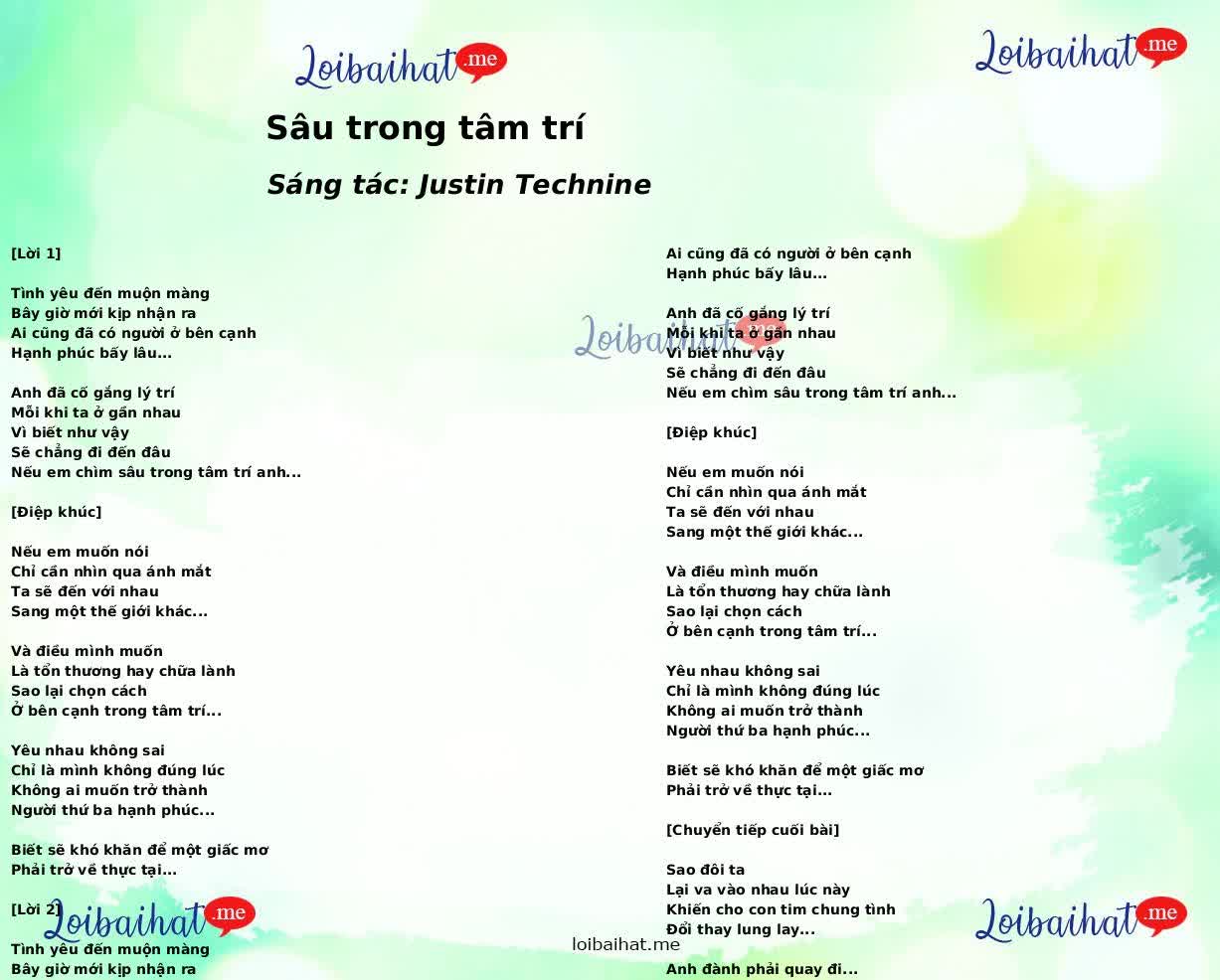 Sâu trong tâm trí